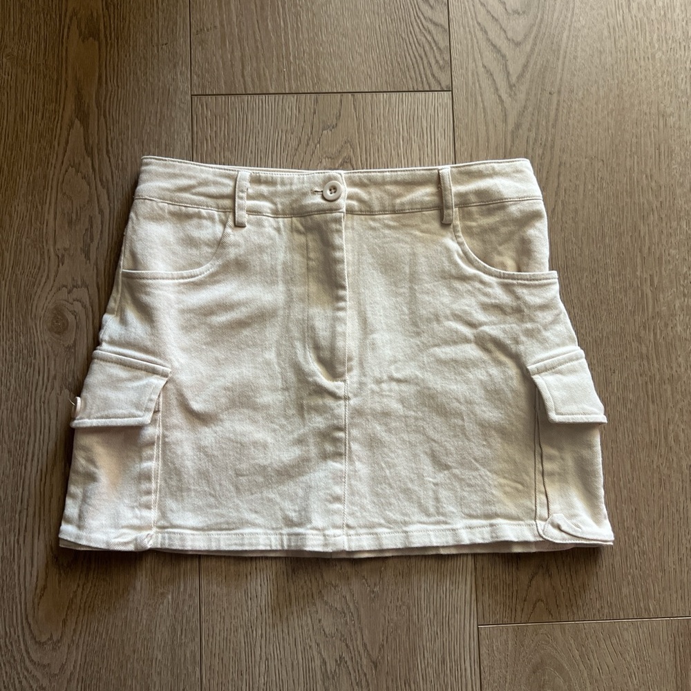Wilfred Cream Mini Skirt